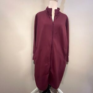 Duluth Trading Co Plum Zip-Front Robe